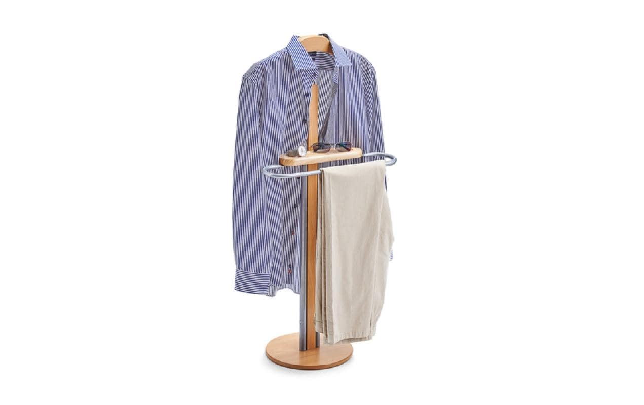 Zeller Present Garderobenständer – MDF, Braun, 44 × 30 × 108 cm