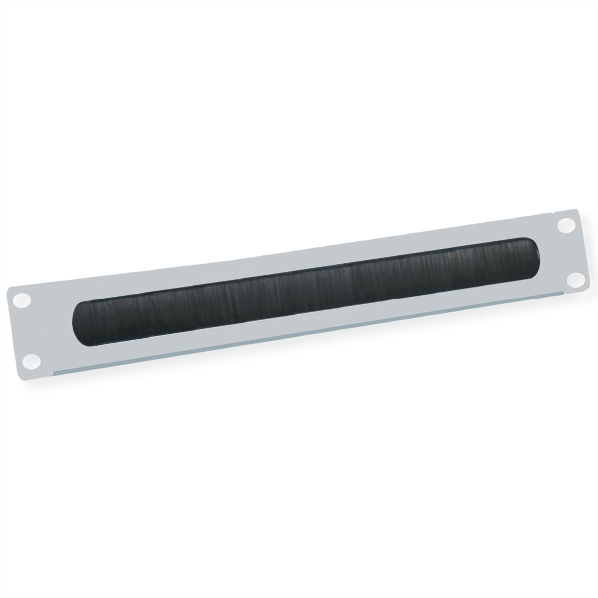 VALUE Kabeldurchführung – 19" Rack, 2U, Bürstendichtung, RAL 7035 Lichtgrau