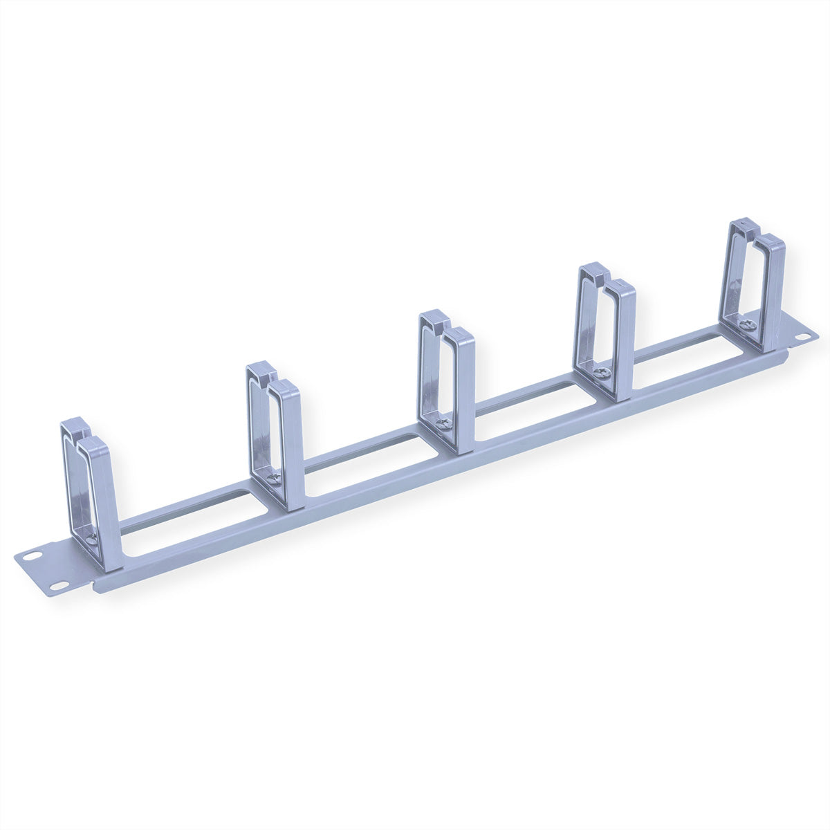 VALUE Rangierpanel 19" 1U, 5 Kabelösen Typ C – Grau