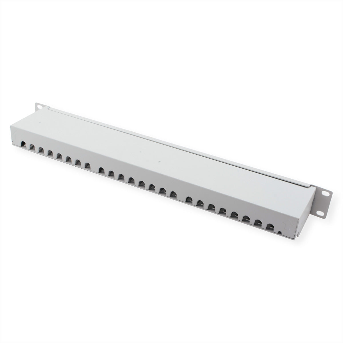 VALUE Patchpanel Cat.6A (Klasse EA) – 24× 10G, geschirmt, 19", 1U, Grau