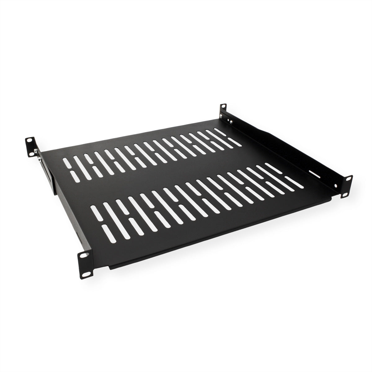 VALUE 19" Geräteträger – 19" Rack, 1U, 485×400 mm, 25 kg, Schwarz
