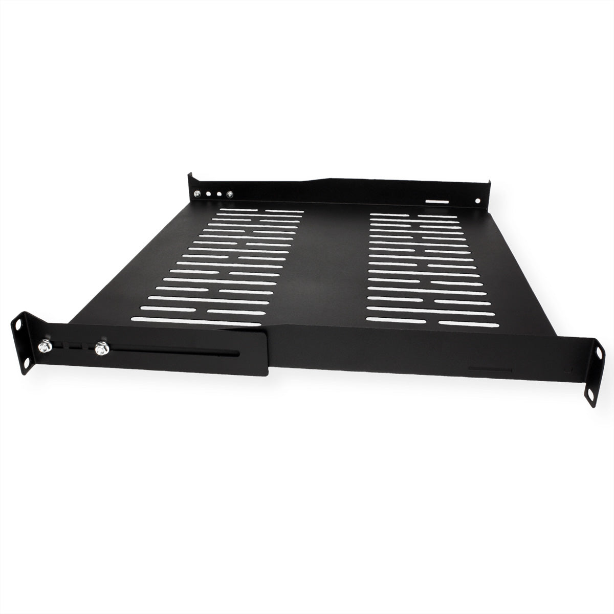 VALUE 19" Geräteträger – 19" Rack, 1U, 485×400 mm, 25 kg, Schwarz