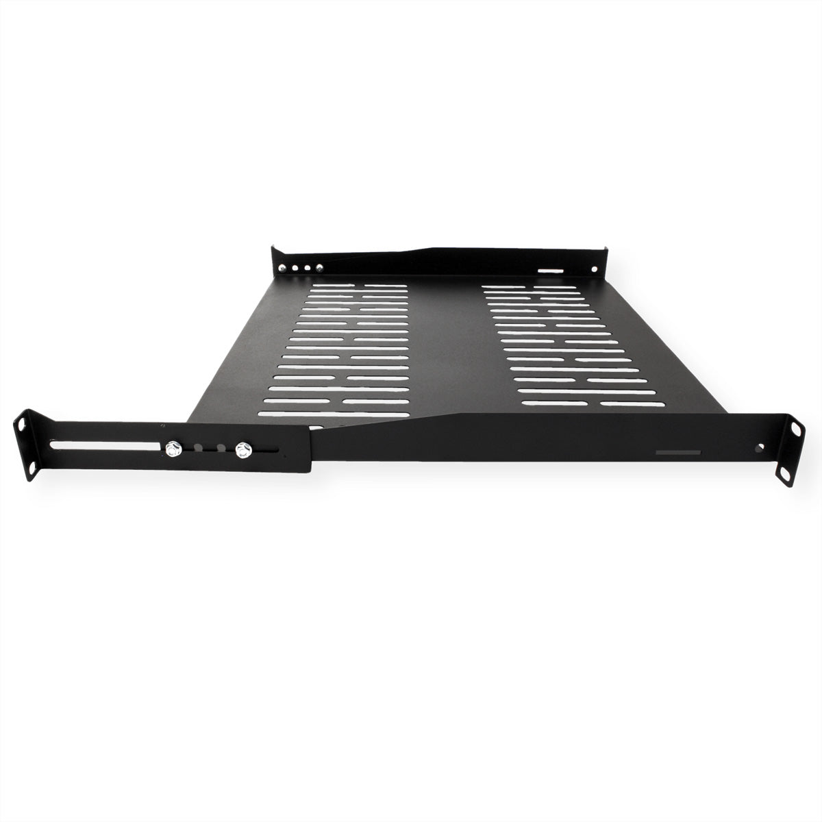VALUE 19" Geräteträger – 19" Rack, 1U, 485×400 mm, 25 kg, Schwarz