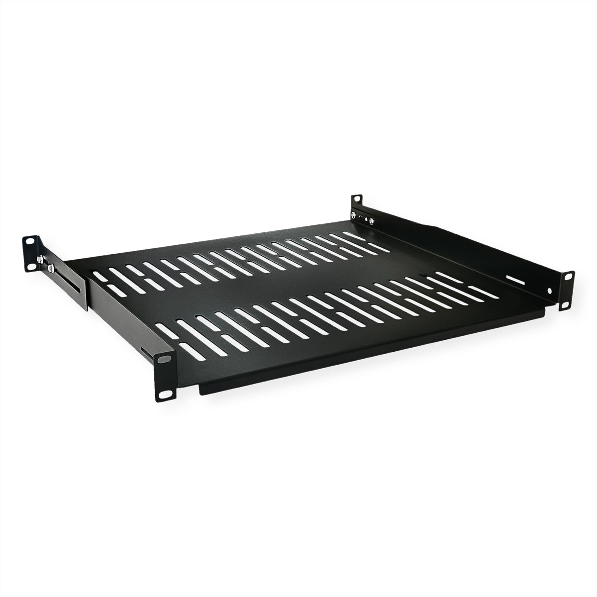 VALUE 19" Geräteträger – 19" Rack, 1U, 485×400 mm, 25 kg, Schwarz