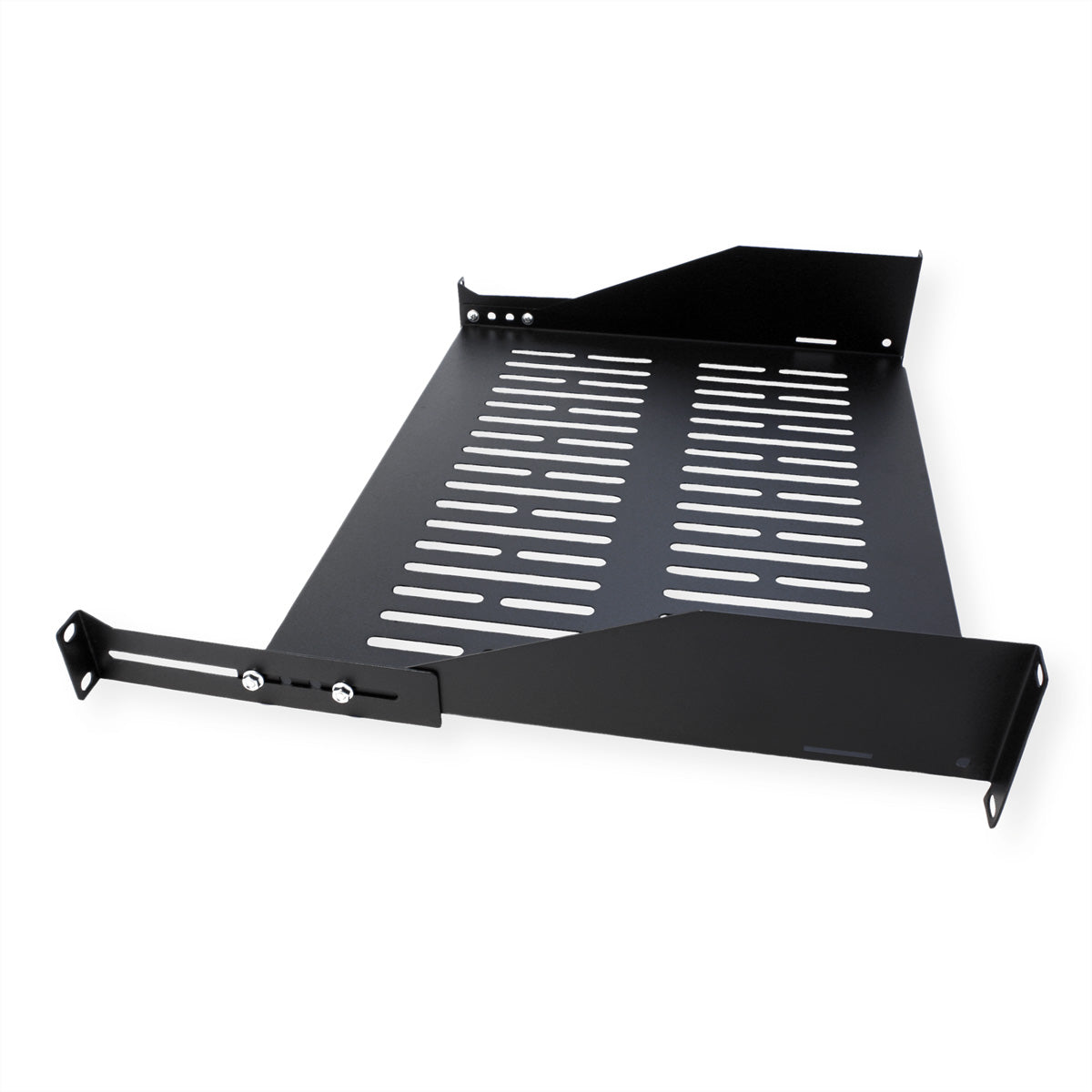 VALUE 19" Geräteträger - Regalboden - 19" Rack, 2U, 485×350 mm, 25 kg, Schwarz