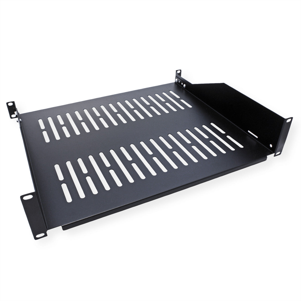 VALUE 19" Geräteträger – 2U, 485×400 mm, 25 kg, Schwarz