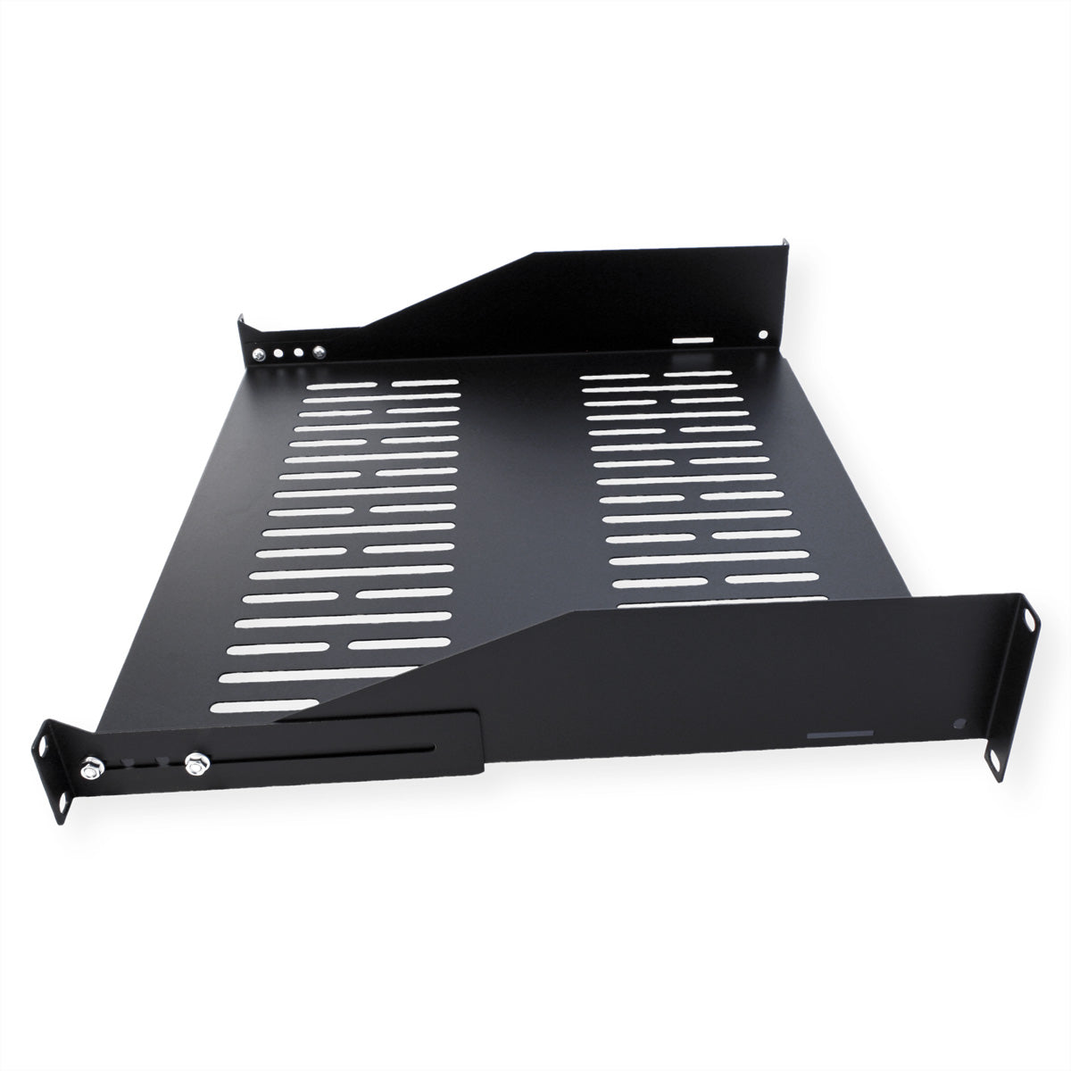 VALUE 19" Geräteträger – 2U, 485×400 mm, 25 kg, Schwarz