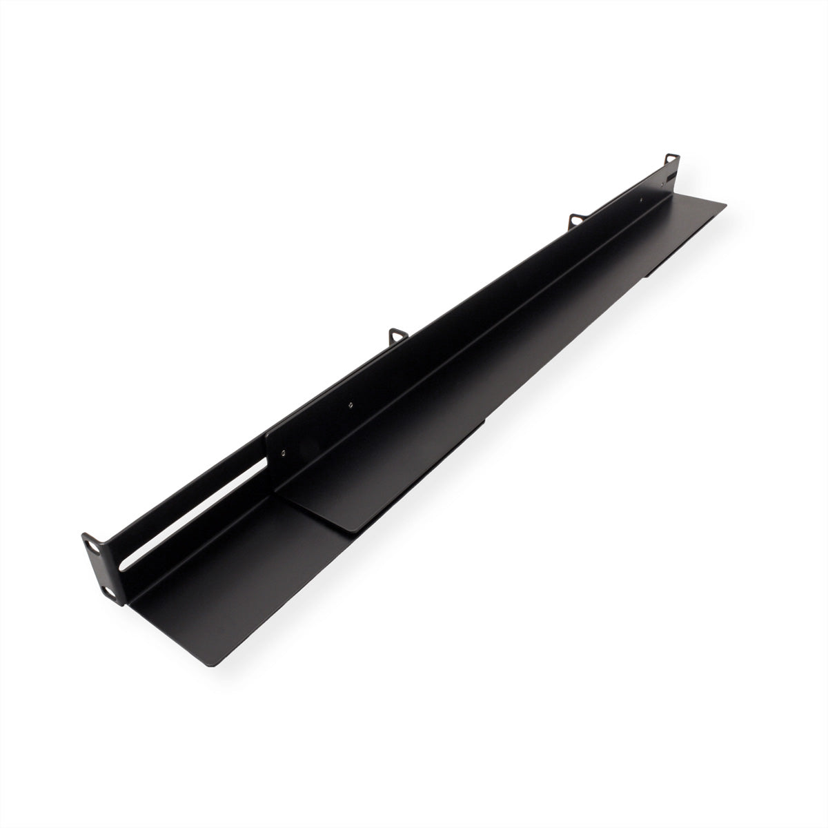VALUE Gleitschiene 19", Tragkraft 90 kg, 120 × 630 × 70 mm, Schwarz