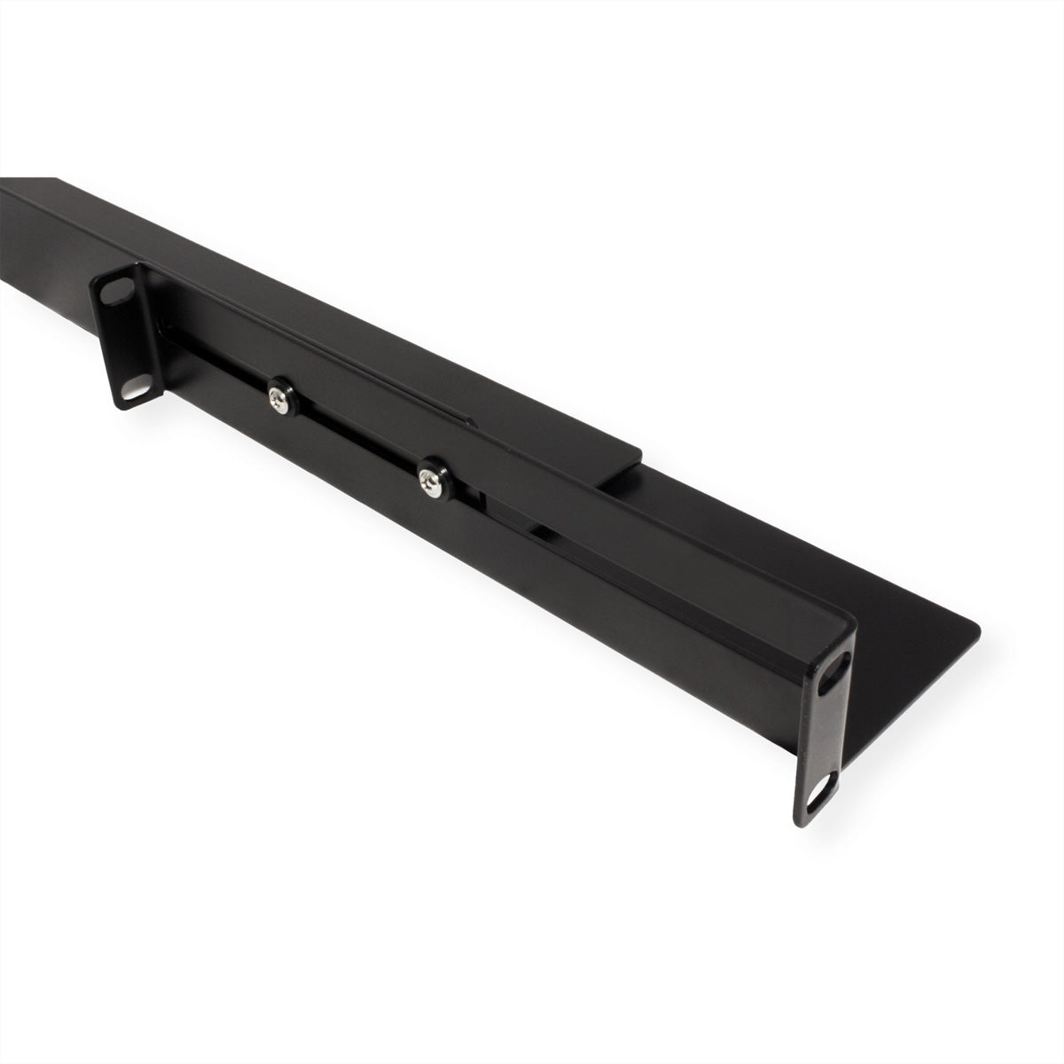 VALUE Gleitschiene 19", Tragkraft 90 kg, 120 × 630 × 70 mm, Schwarz