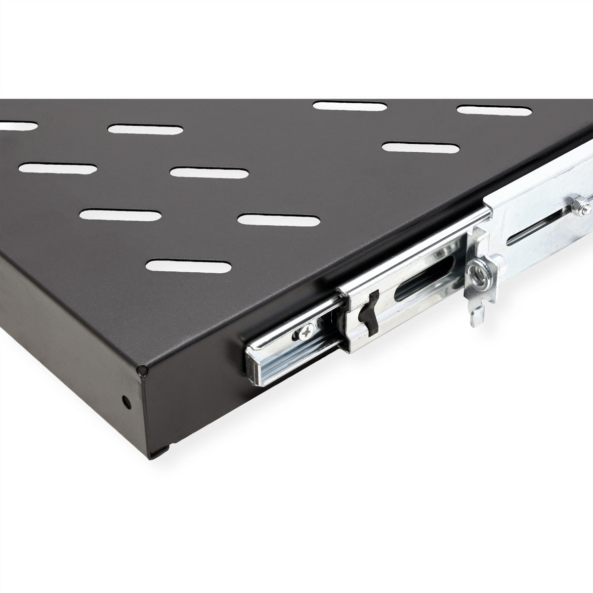 VALUE Rack-Regalboden 19" – ausziehbar – 1U – 483 × 700 × 44 mm – 25 kg – für Racks bis 1000 mm Tiefe