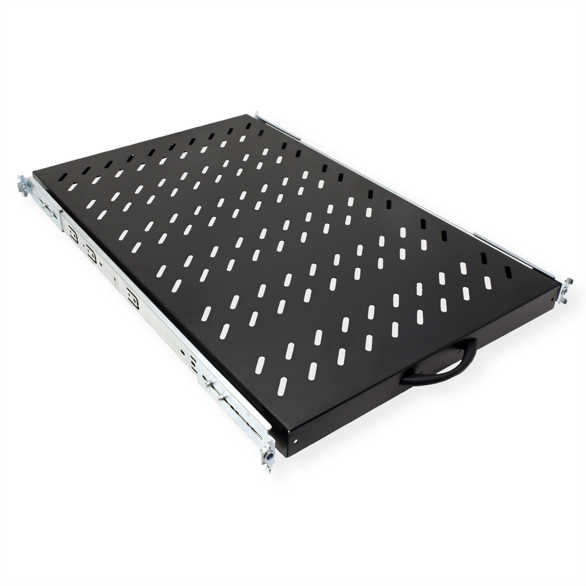 VALUE Rack-Regalboden 19" – ausziehbar – 1U – 483 × 700 × 44 mm – 25 kg – für Racks bis 1000 mm Tiefe