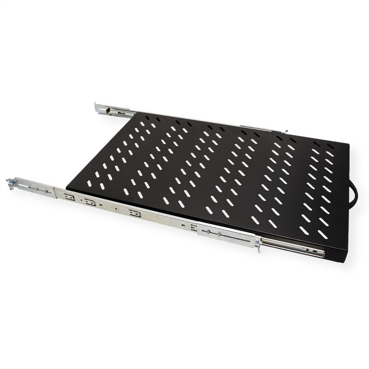 VALUE Rack-Regalboden 19" – ausziehbar – 1U – 483 × 700 × 44 mm – 25 kg – für Racks bis 1000 mm Tiefe