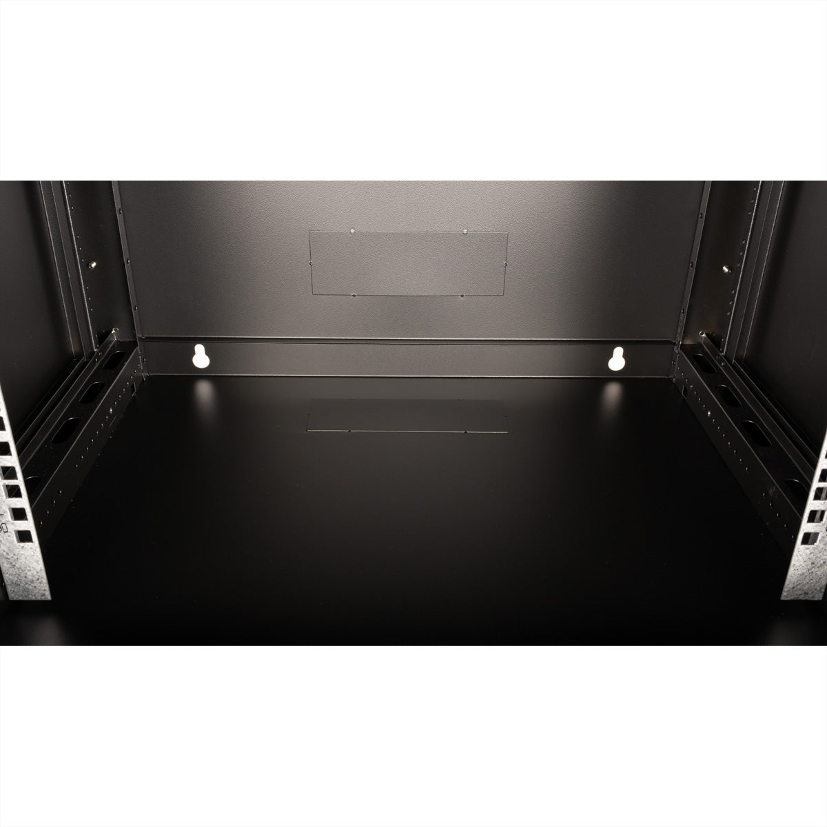 VALUE 19-Zoll Wandgehäuse – 19" Rack, 6U, 600×450 mm, Glastür, Schwarz