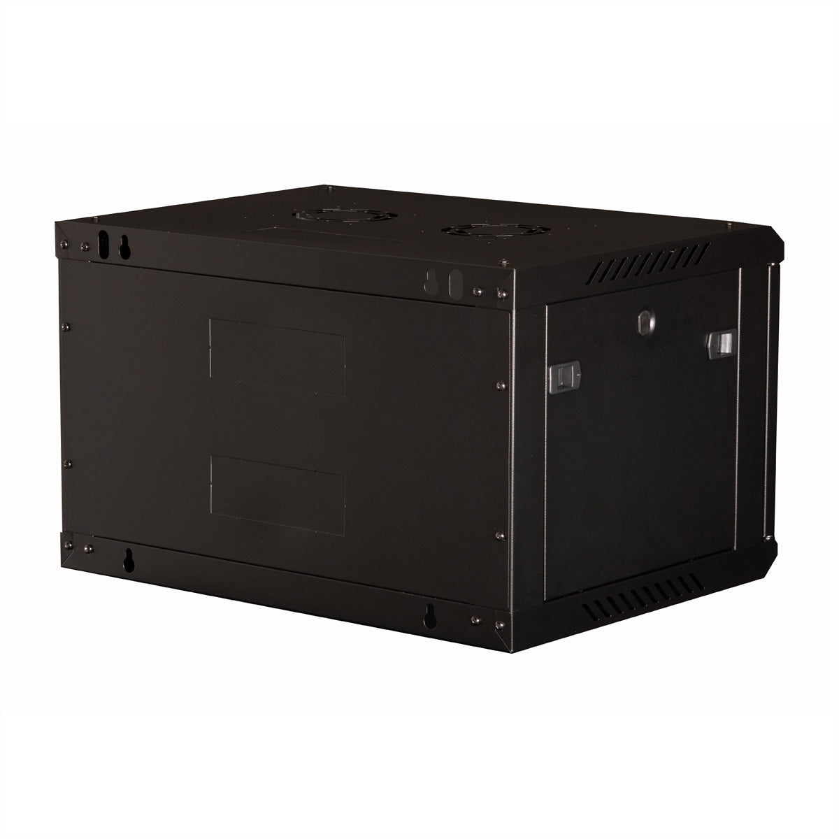 VALUE 19-Zoll Wandgehäuse – 19" Rack, 6U, 600×450 mm, Glastür, Schwarz