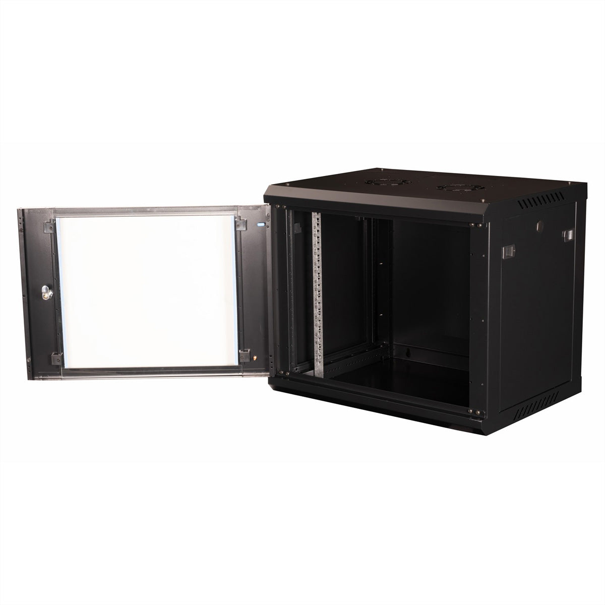 VALUE 19" Wandverteiler 9U, IP20, abschliessbar, 600 × 450 × 512 mm, schwarz, Stahl