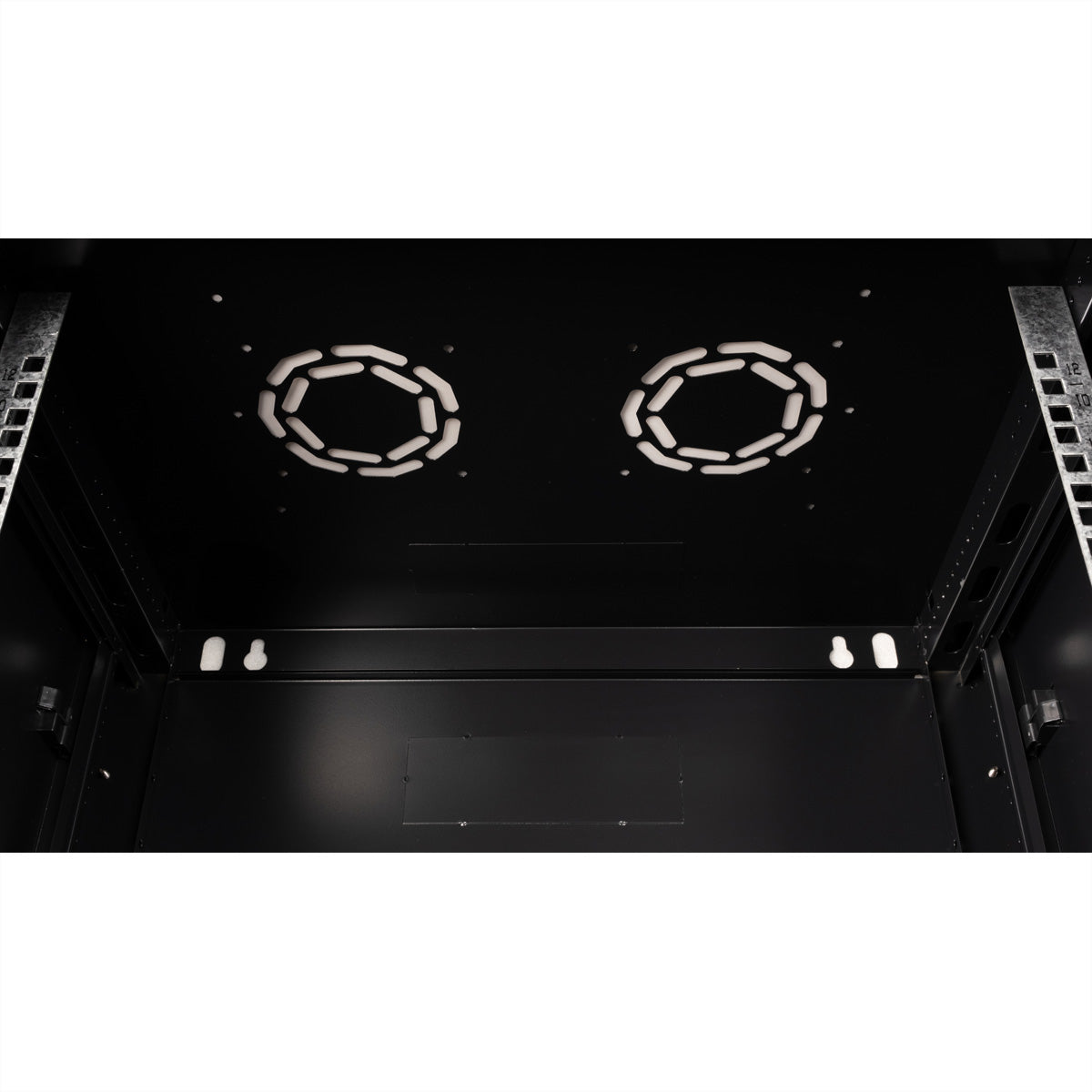 VALUE 19" Wandverteiler 12U, IP20, abschliessbar, 600 × 450 × 645 mm, schwarz, Stahl