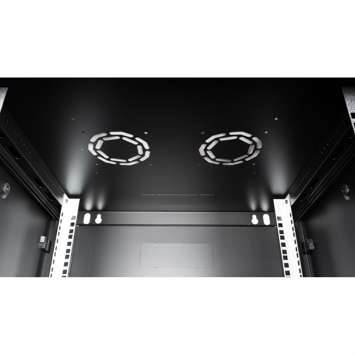 VALUE 19" Wandverteiler 6U, IP20, abschliessbar, 600 × 600 × 379 mm, schwarz