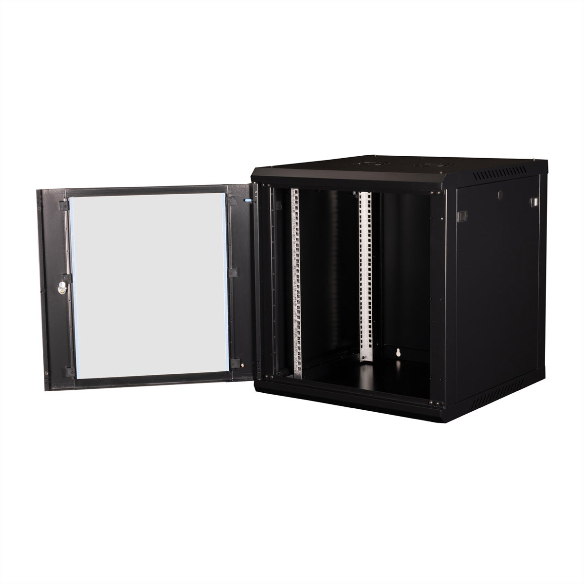 VALUE 19" Wandgehäuse – 12U, 600×600 mm, Bausatz, Schwarz