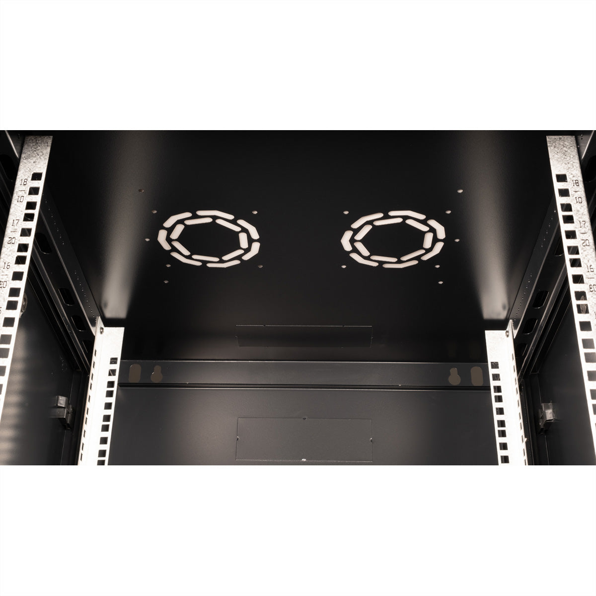 VALUE 19" Wandverteiler 18U, IP20, abschliessbar, 600 × 600 × 912 mm, schwarz, Stahl
