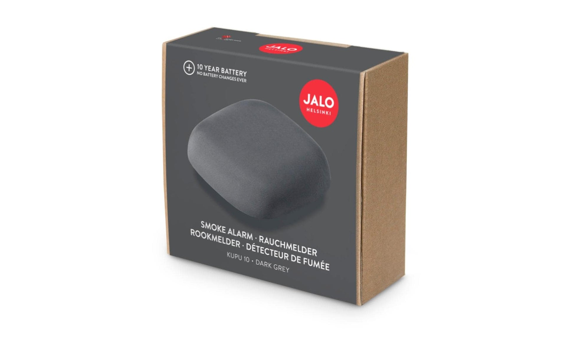 Jalo Helsinki Kupu 10 – Funk-Rauchmelder, 10-Jahres-Batterie, 85 dB – Anthrazit