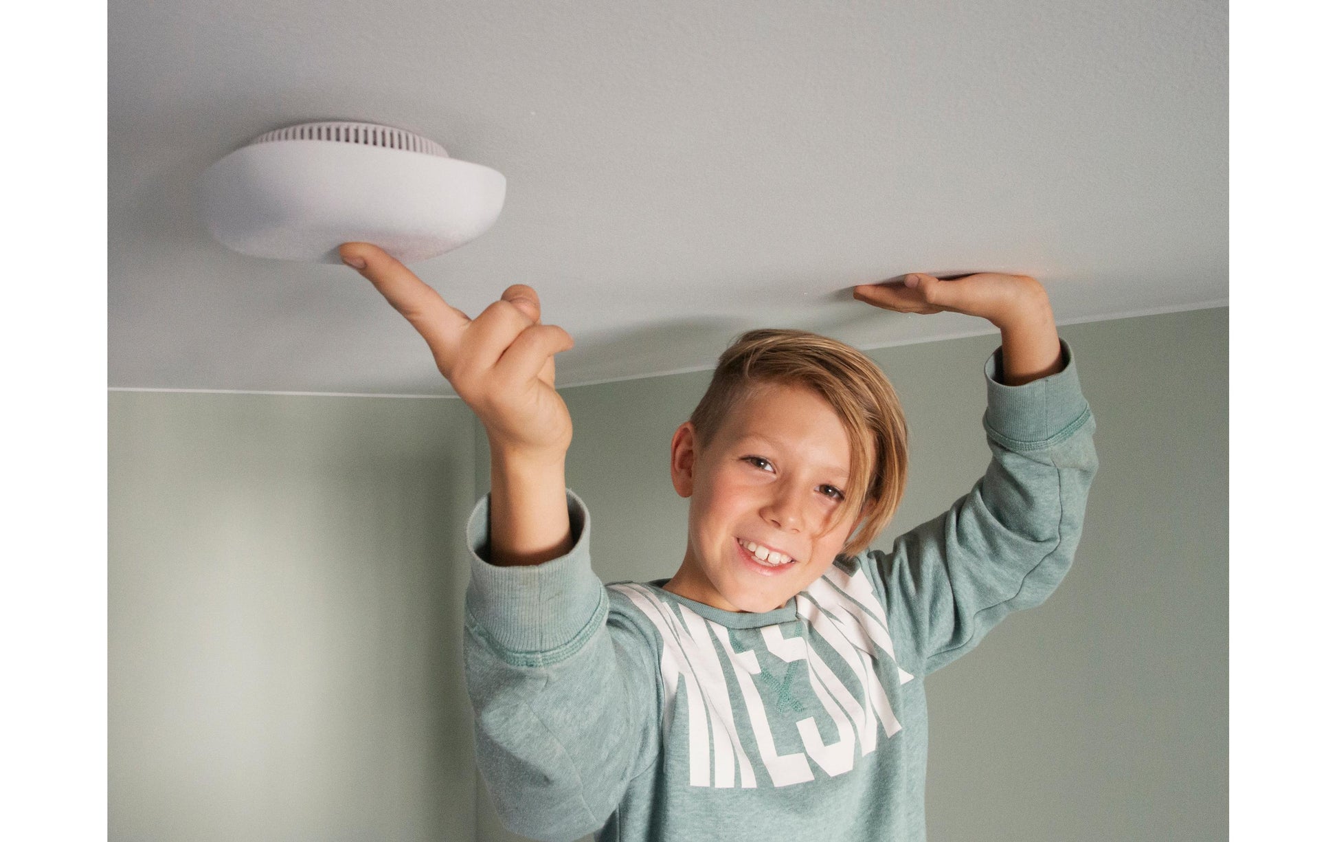 Jalo Helsinki Kupu 10 – Funk-Rauchmelder, 10-Jahres-Batterie, 85 dB – Weiss