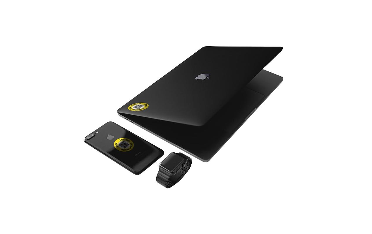 Thnxtags Smart Pack XL – für Thnx Tags App, 34 × 34 mm, gelb