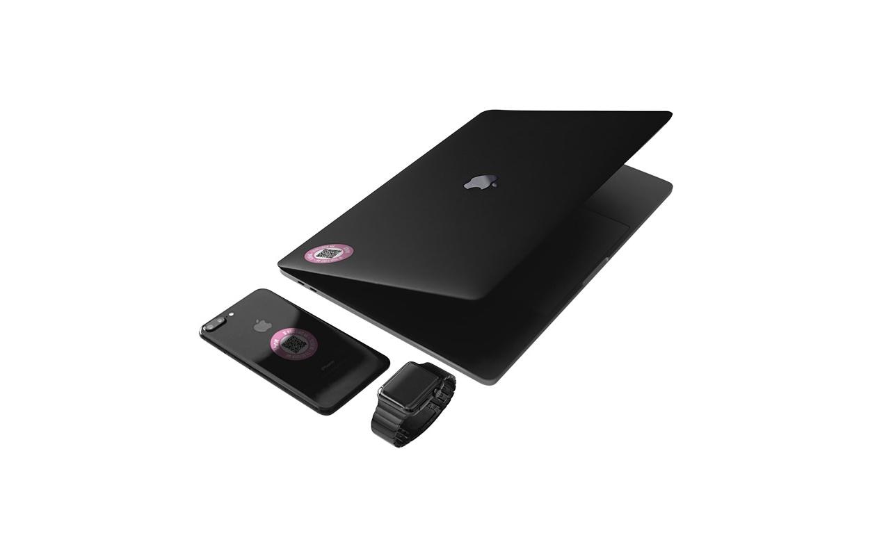 Thnxtags SmartTag-Schlüsselanhänger Smart Pack XL für Thnx Tags App – App-kompatibel, Pink, 50 × 34 mm