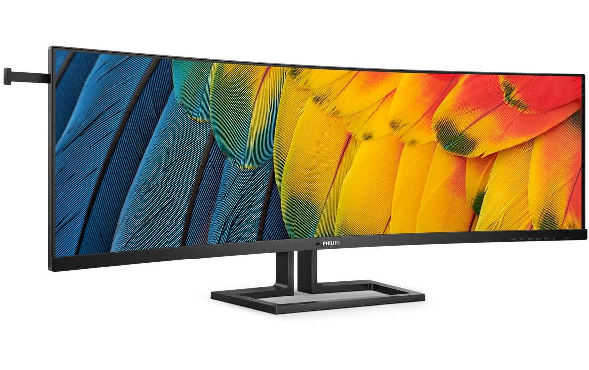Philips 45B1U6900C/00 – Monitor, 44,5", 5120 × 1440, VA, 75 Hz, 450 cd/m², USB-C, KVM, VESA 100 × 100, Schwarz