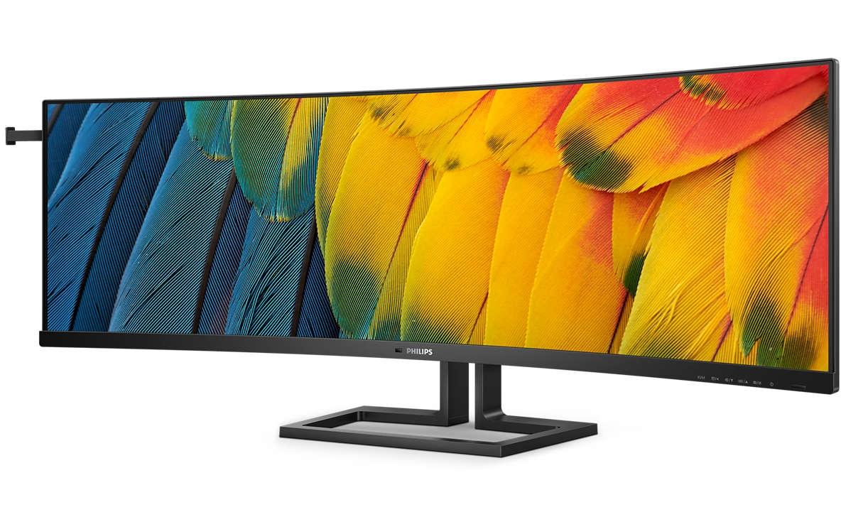 Philips 45B1U6900C/00 – Monitor, 44,5", 5120 × 1440, VA, 75 Hz, 450 cd/m², USB-C, KVM, VESA 100 × 100, Schwarz
