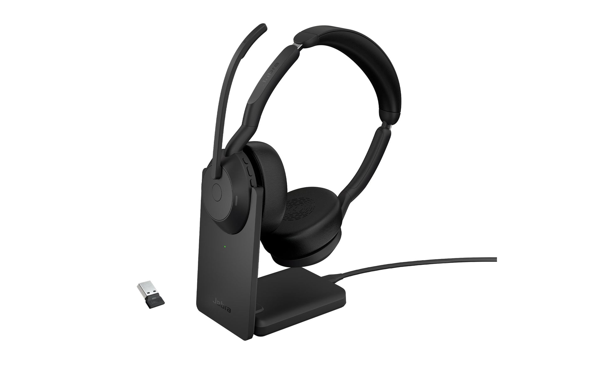 Jabra Evolve2 55 Link380A UC – Duo Headset – Bluetooth, USB‑A – Stereo
