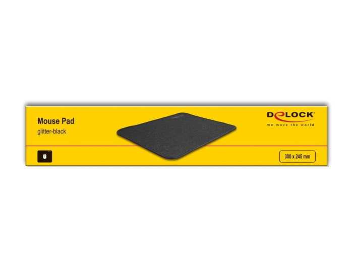 DeLOCK Mauspad – 300 × 245 mm, Gummi, Schwarz