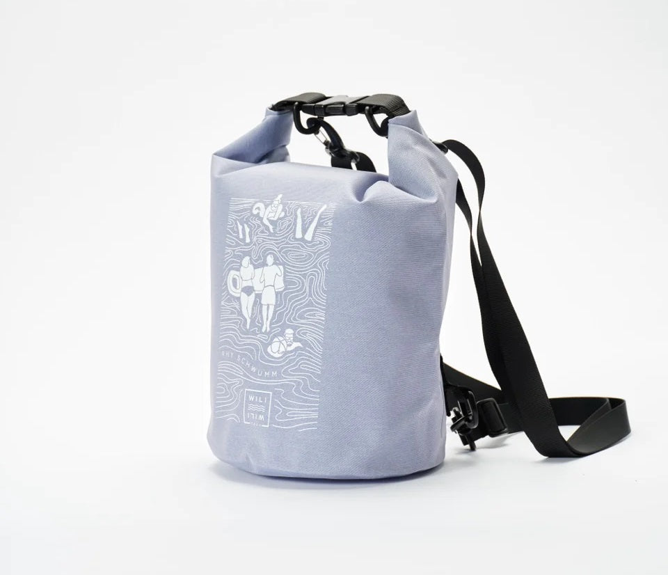Wili Wili Tree Sporttasche Rhy Schwumm – 7 l, wasserfest, aus rPET, violett