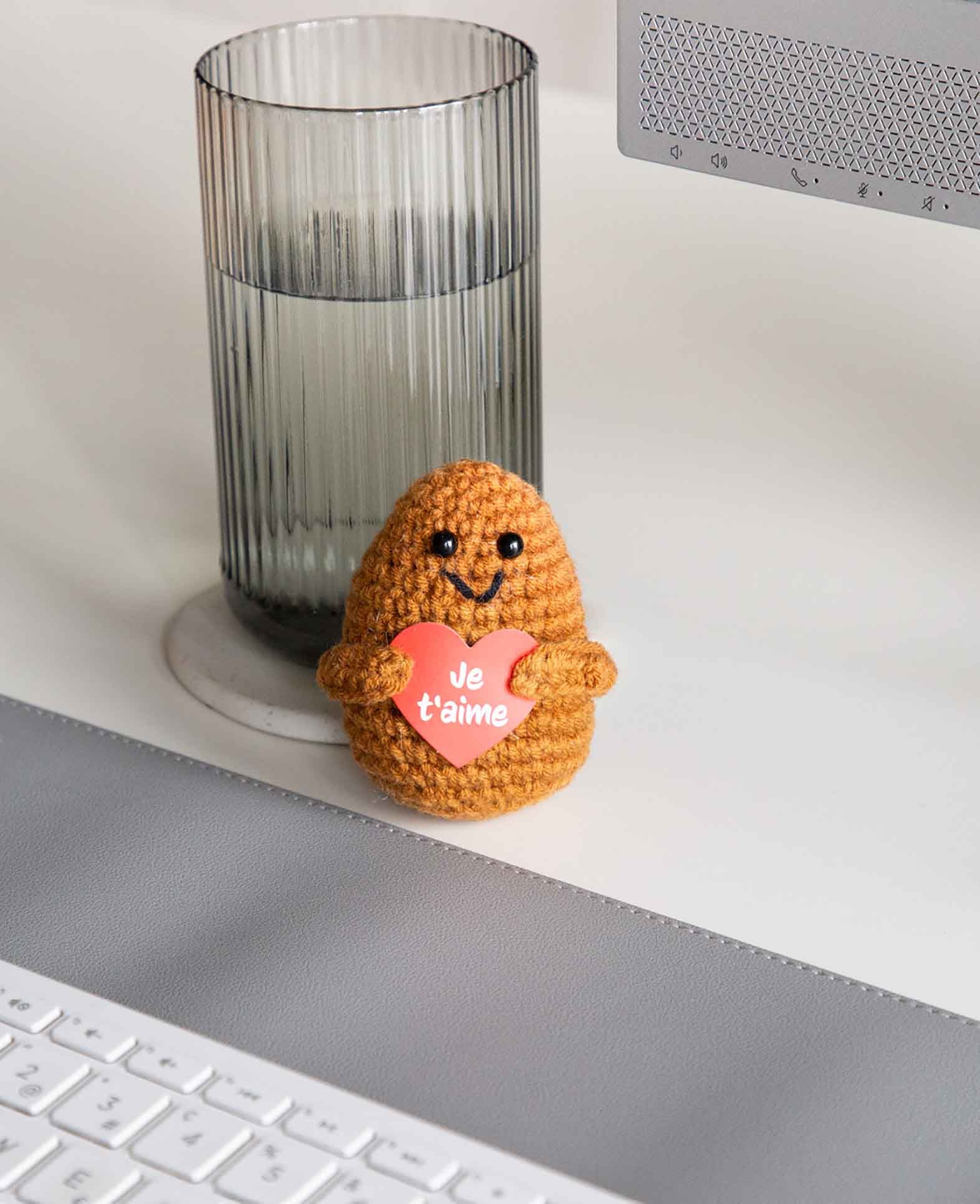 I am Creative Plüschtier Positive Potato Je t'aime – 4,5 cm