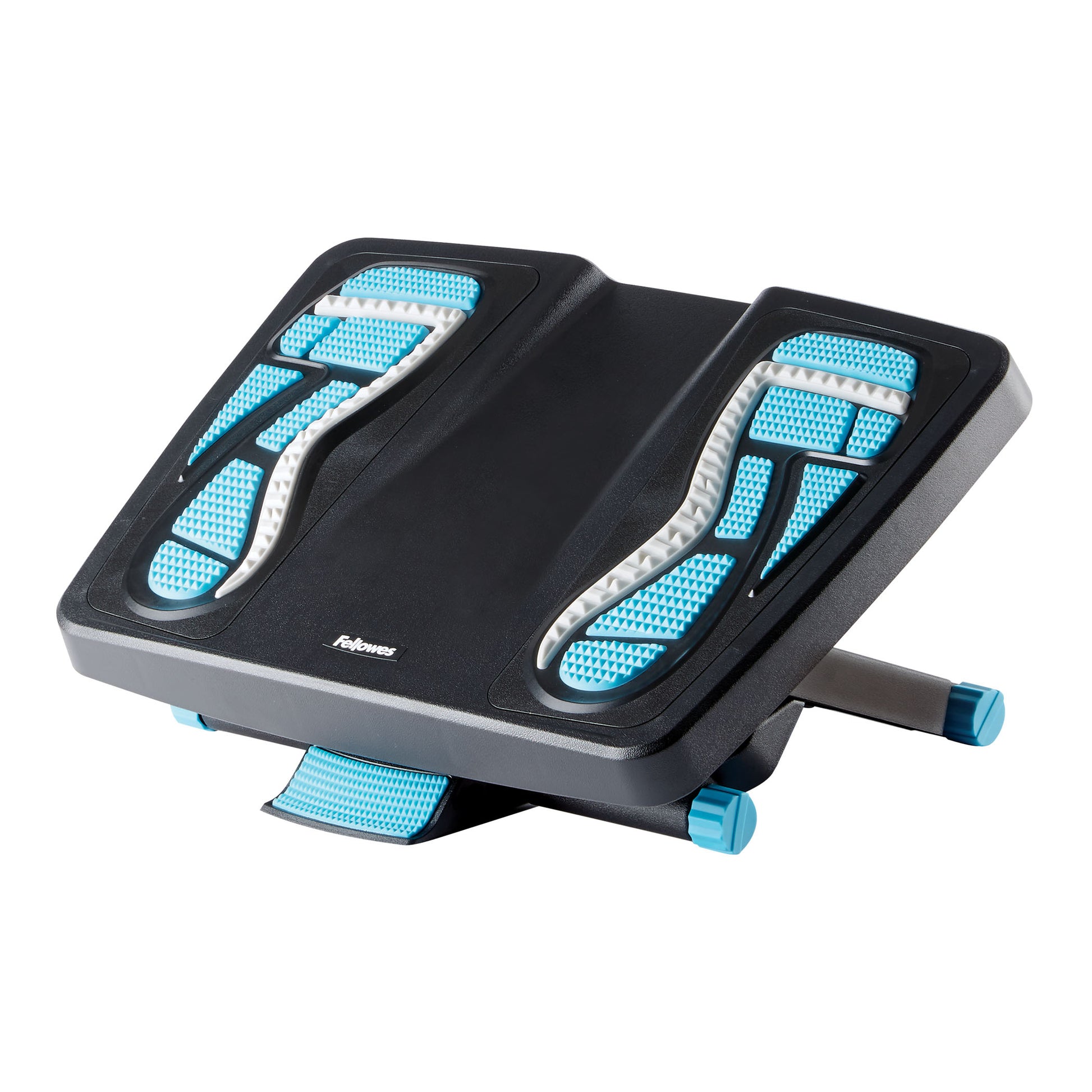 Fellowes Fussstütze Energizer – 45,5 × 33,7 × 13 cm, schwarz/blau