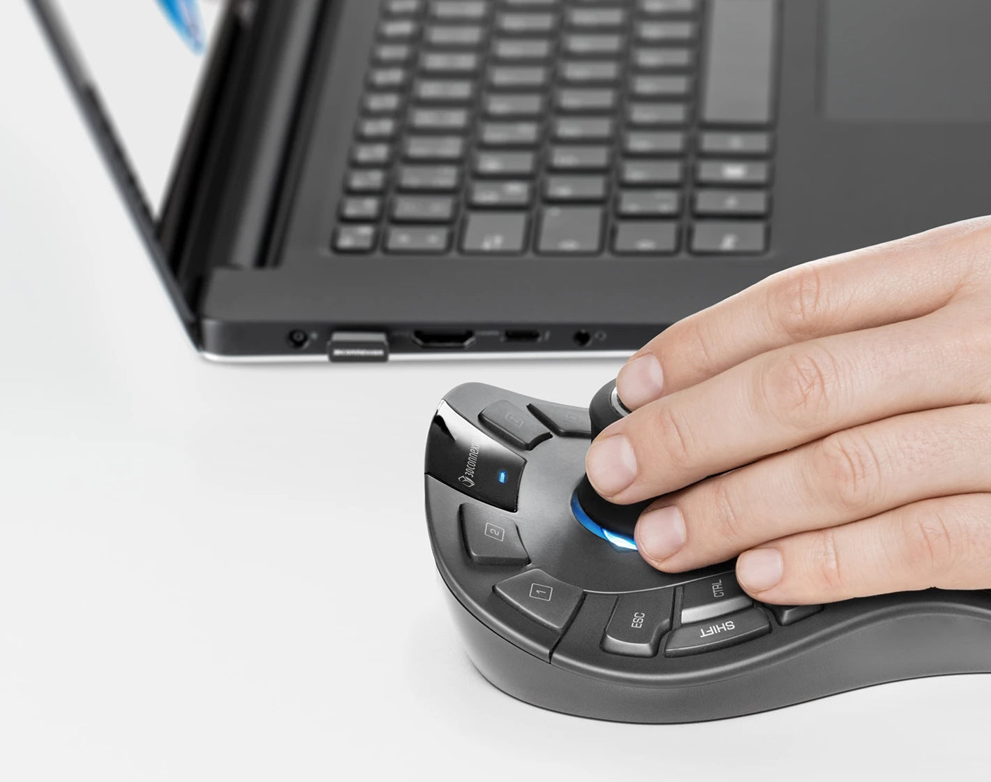 3Dconnexion SpaceMouse Pro Wireless 3D-Maus – kabellos, Bluetooth