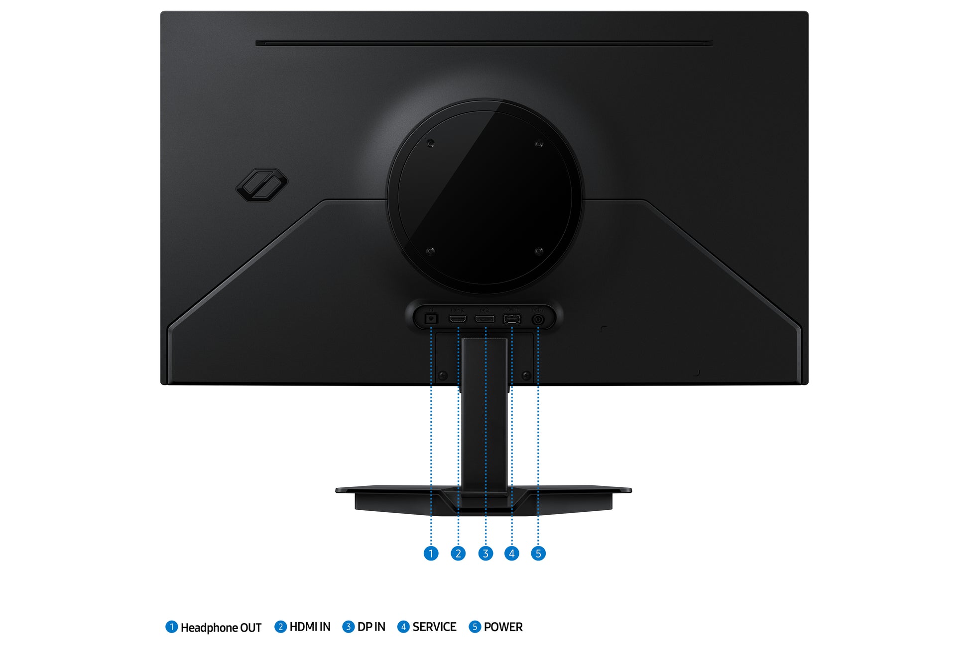 Samsung G50F – Monitor, 27", 2560 × 1440 (WQHD), OLED, 180 Hz, 200 cd/m², VESA 100 × 100, Schwarz