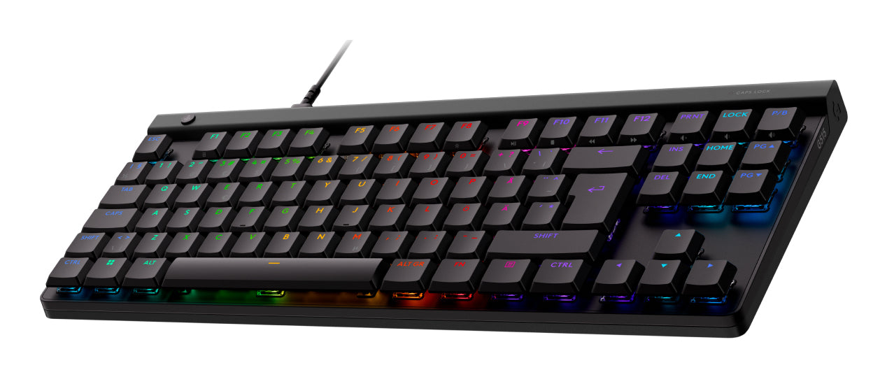 Logitech G G515 – Tastatur TKL – Mechanisch, RGB – Kabelgebunden – USB-C – QWERTY (Nordic) – Ohne Ziffernblock