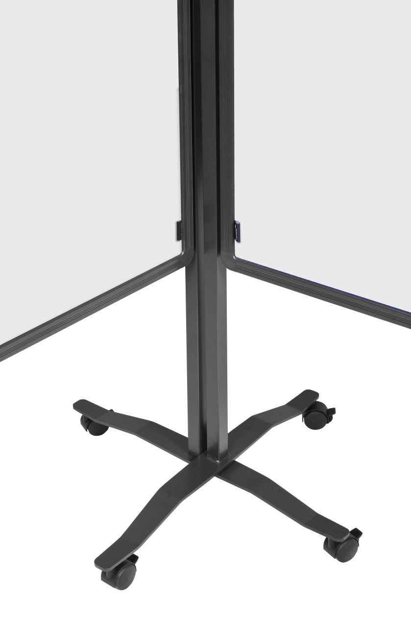 Legamaster Stellwand PREMIUM PLUS – 1'200 × 1'500 mm, Emaille, weiss, mit feststellbaren Rollen, doppelseitig