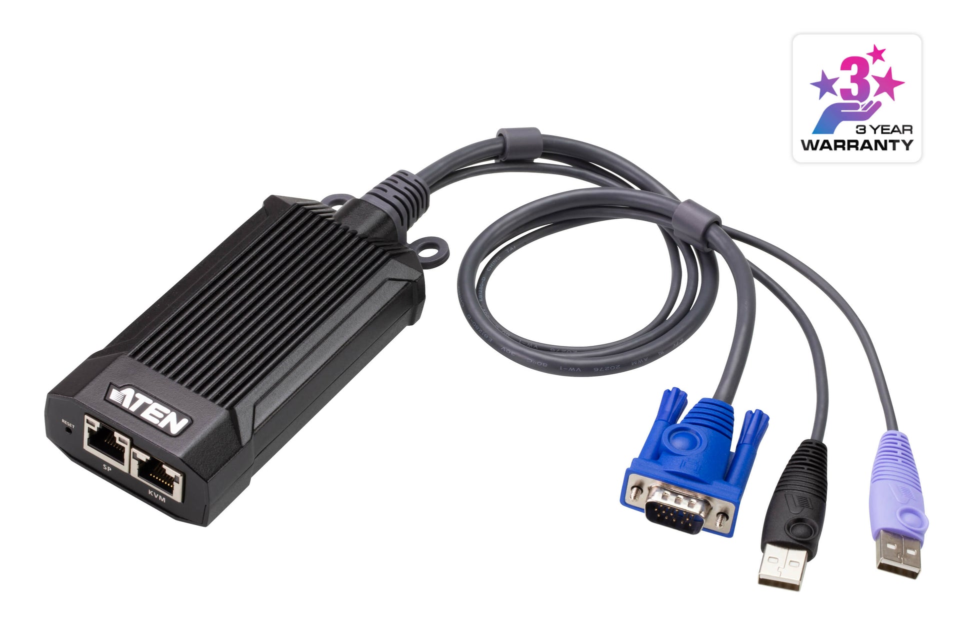 ATEN KG1900T KVM DigiProcessor – VGA zu KVM – 1920 × 1200 @ 60 Hz, bis 100 m, 2× RJ‑45, für KG0016/KG0032