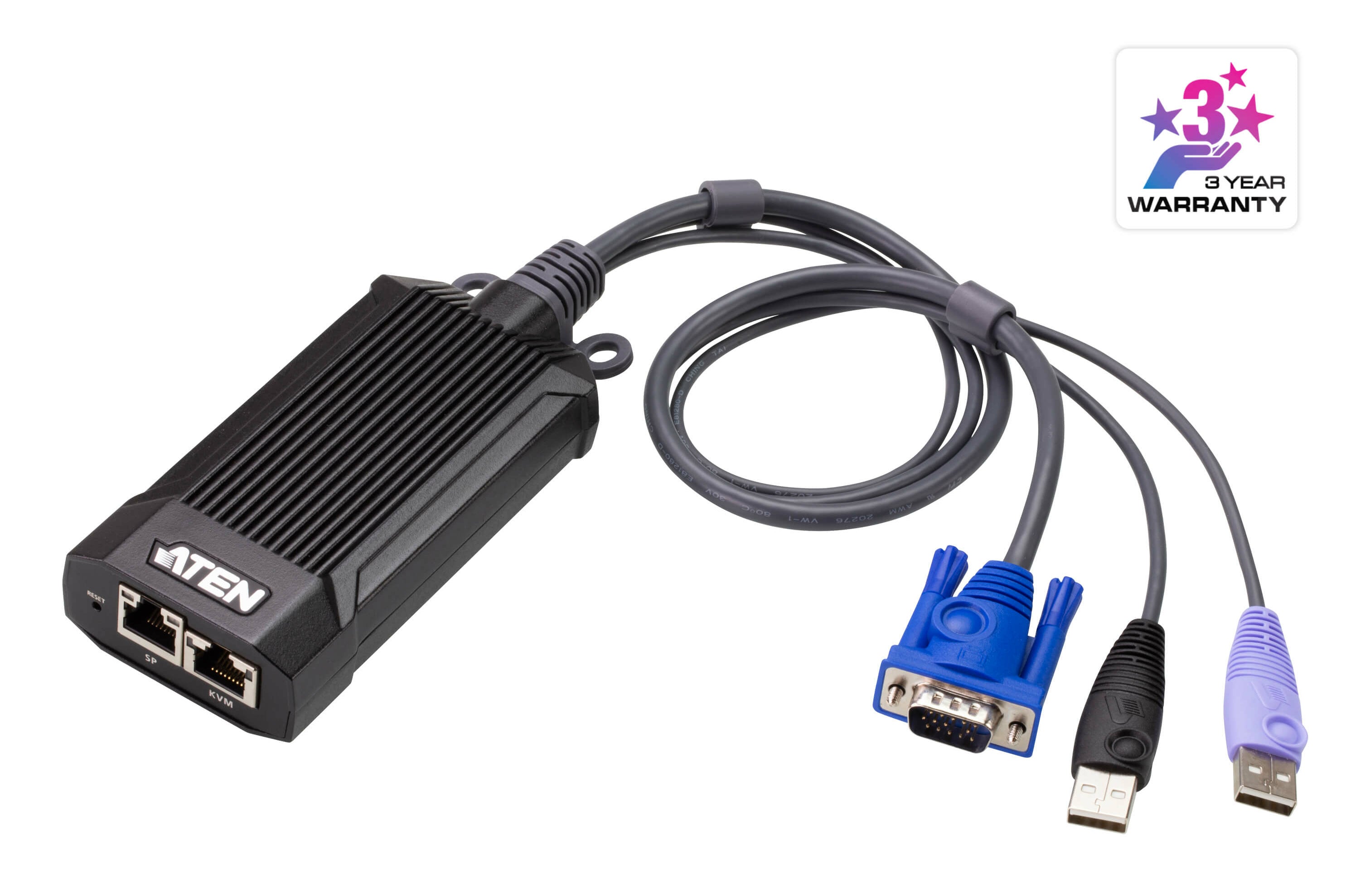 ATEN KG1900T KVM DigiProcessor – VGA zu KVM – 1920 × 1200 @ 60 Hz, bis 100 m, 2× RJ‑45, für KG0016/KG0032
