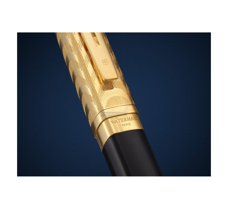 Waterman Exception Deluxe – Füllfederhalter – F – Schwarz