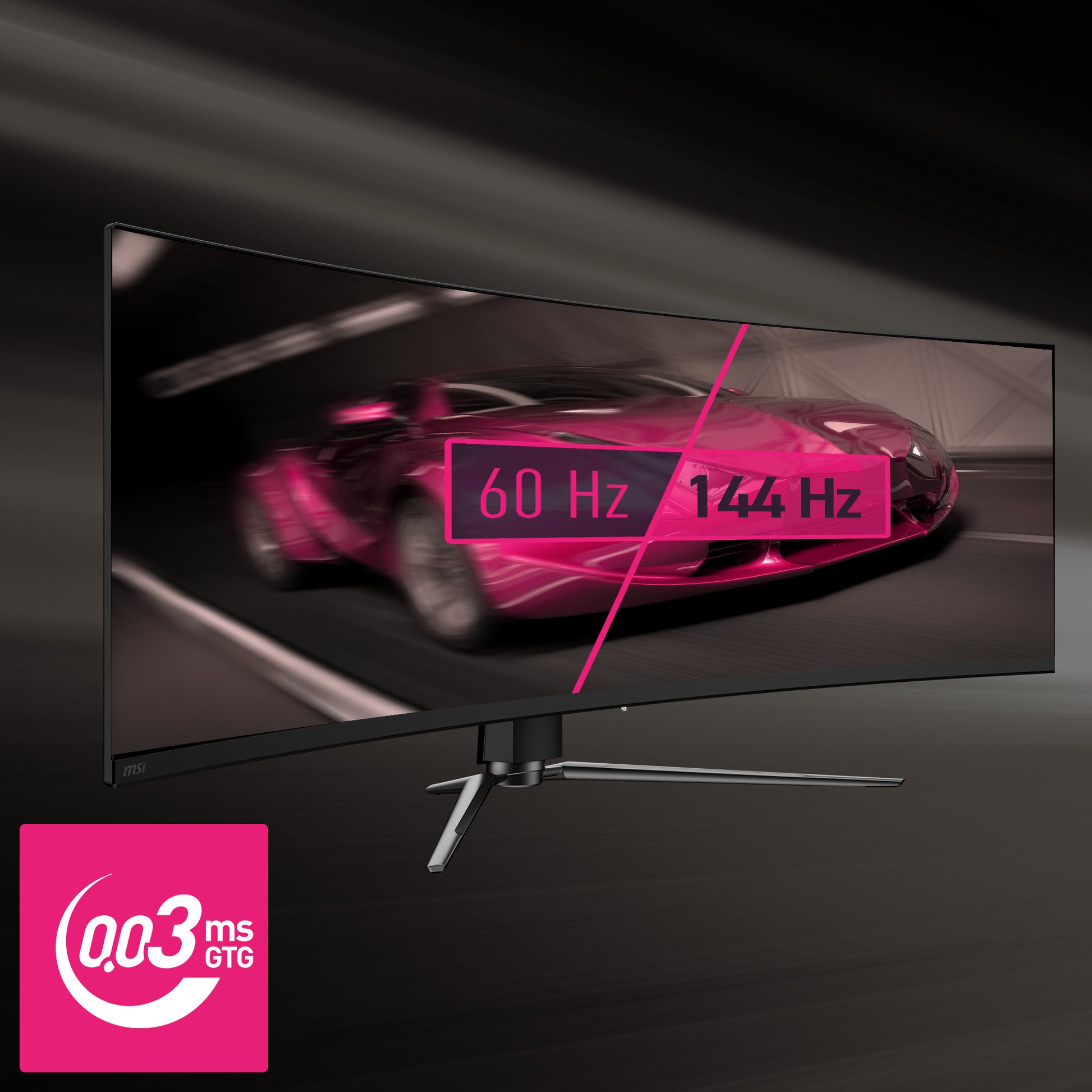 MSI MPG 491CQPDE – Monitor, 49", 5120 × 1440, QD-OLED, Gebogen