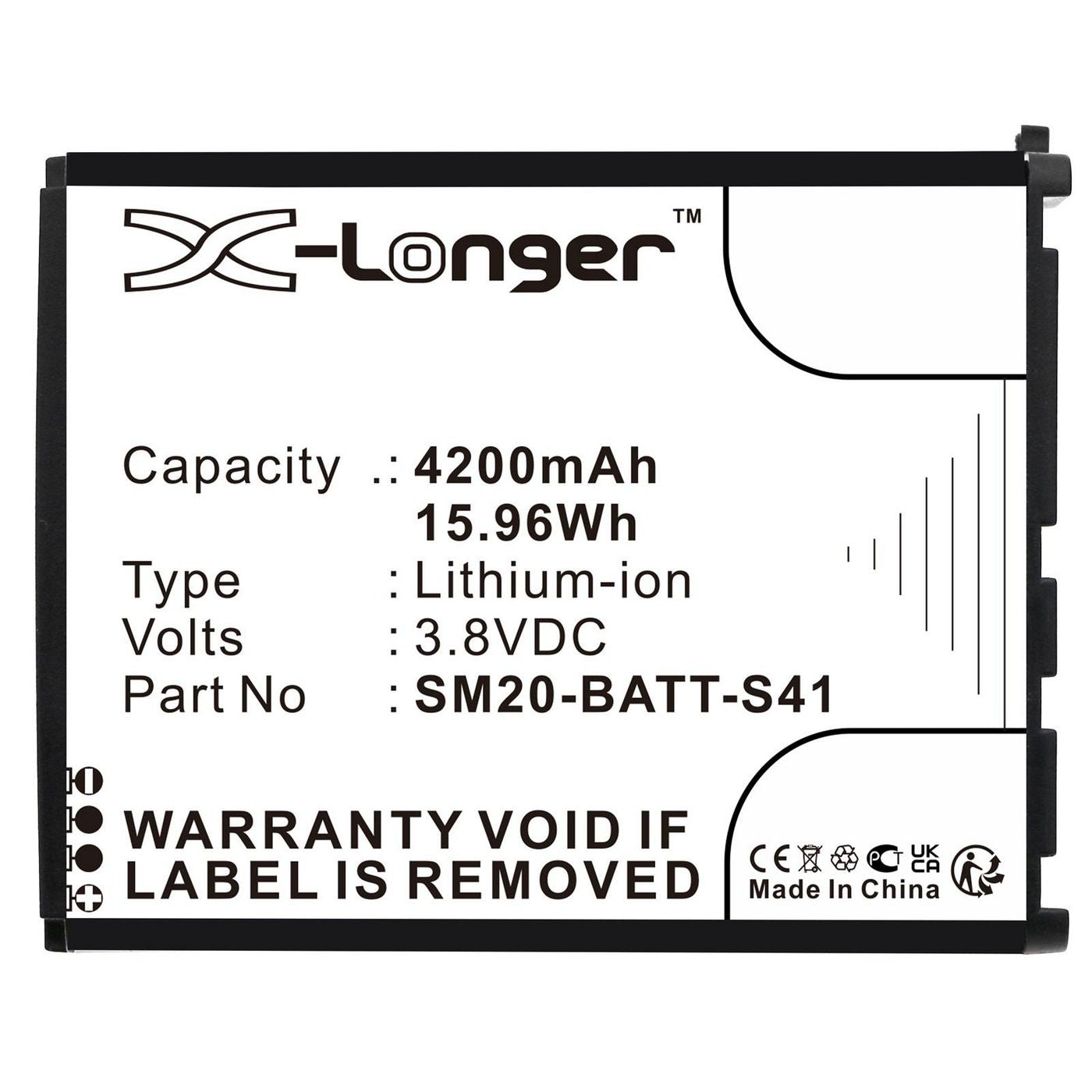 CoreParts Akku Li-Ion 3,8 V 4200 mAh, 15,96 Wh – für M3 Mobile
