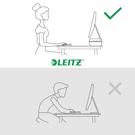 Leitz Ergo – Monitor-Tischständer – freistehend – 1 Monitor – bis 27" – bis 8 kg/Monitor – höhenverstellbar