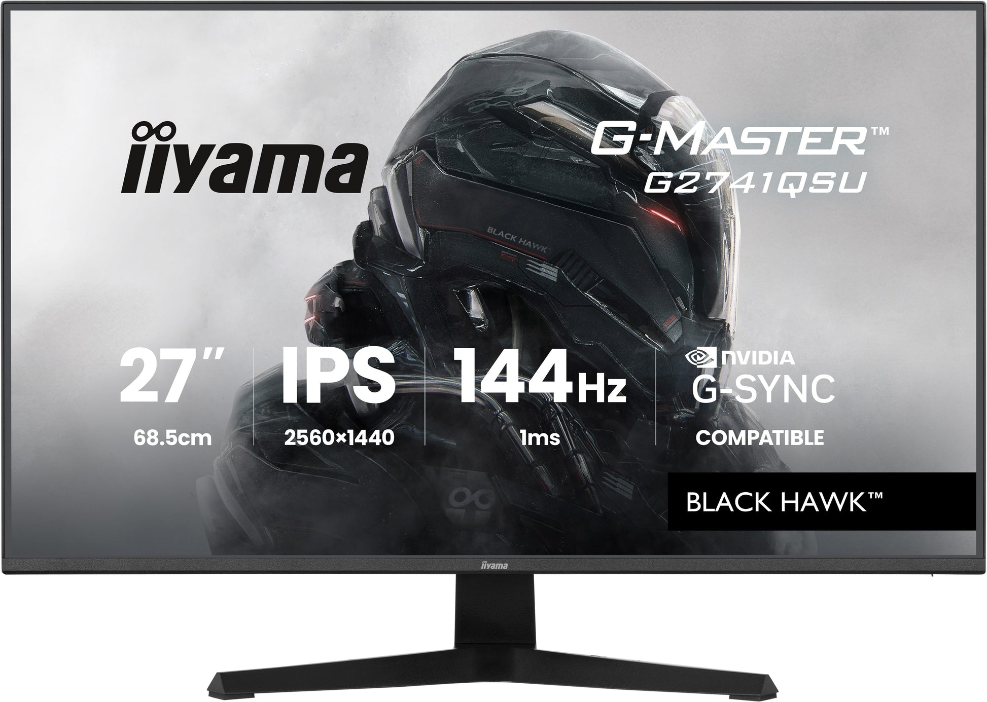 iiyama G2741QSU-B1 – Monitor, 27" 2560 × 1440 (WQHD), IPS, 144 Hz