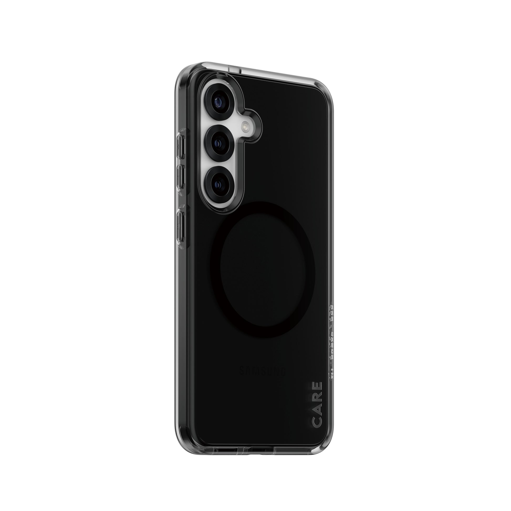 PanzerGlass CARE Flagship Backcover – für Samsung Galaxy S25, Smokey, bis 3,6 m sturzsicher, Qi-kompatibel