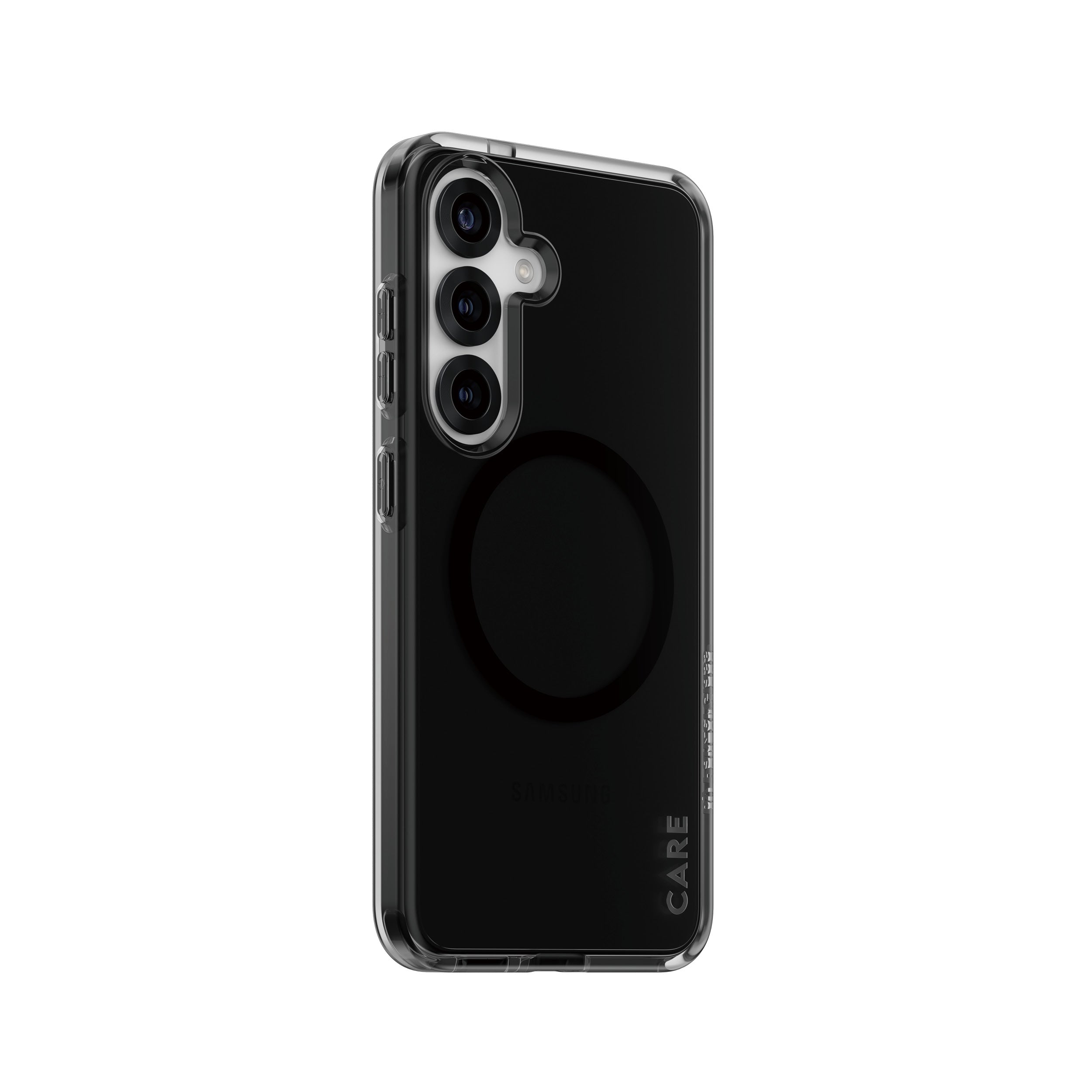 PanzerGlass CARE Flagship Backcover – für Samsung Galaxy S25, Smokey, bis 3,6 m sturzsicher, Qi-kompatibel