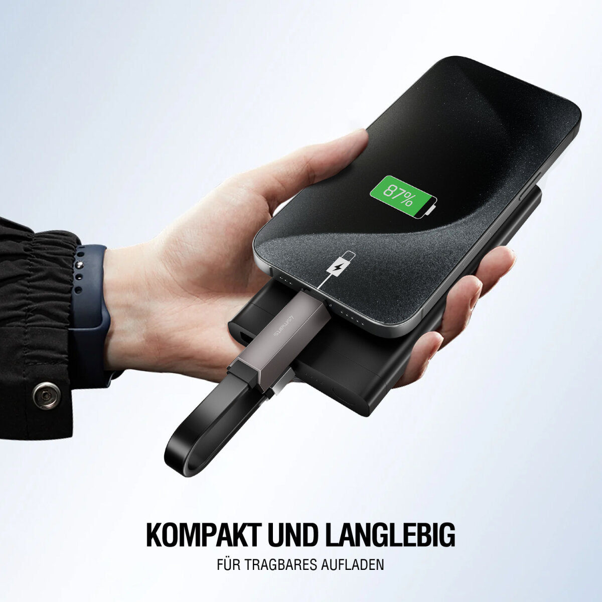 4smarts USB-Kabel, USB-C zu USB-C, 0,14 m, USB4, Lade-/Datenkabel, für Laptop, Smartphone, Tablet
