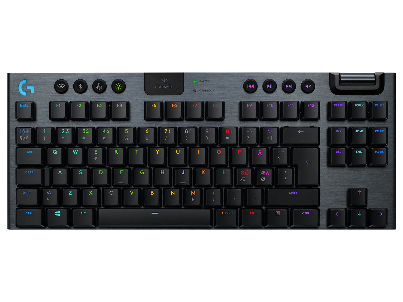 Logitech G G915 TKL – Gaming-Tastatur TKL – Mechanisch – Bluetooth & 2,4 GHz (USB-A Empfänger) – RGB