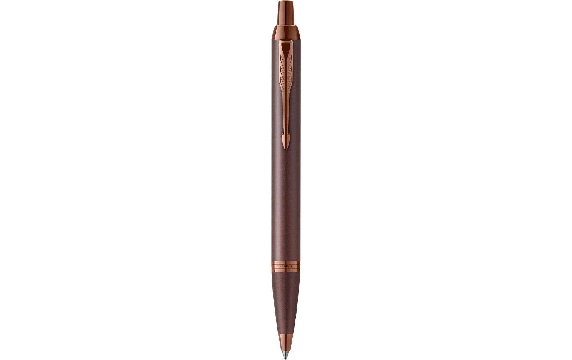 Parker IM Mono Burgundy Kugelschreiber – Blau, Druck, Edelstahl, Metallic, nachfüllbar